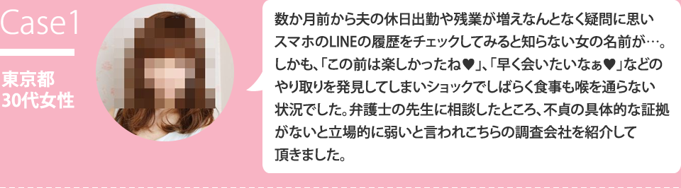Case1 東京都30代女性のご依頼